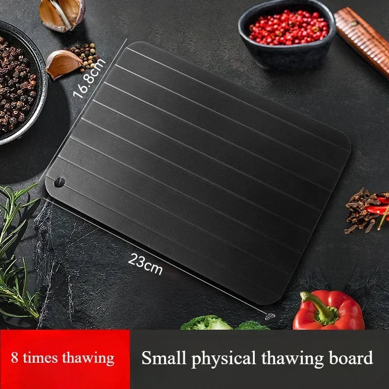 Defrosting tray

Plateau de décongélation  Décongeler rapidement le poulet, le steak et d'autres viandes,